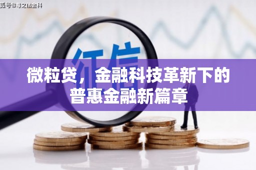 福田微粒贷，金融科技革新下的普惠金融新篇章