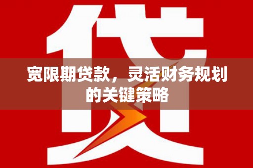 福田宽限期贷款，灵活财务规划的关键策略