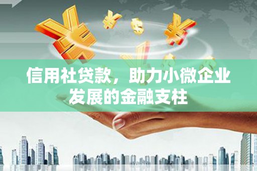 福田信用社贷款，助力小微企业发展的金融支柱
