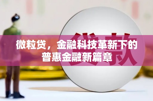 福田微粒贷，金融科技革新下的普惠金融新篇章