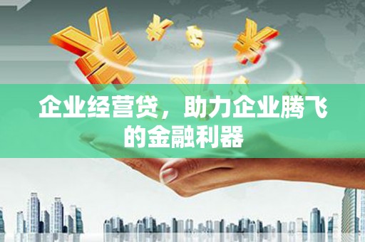 福田企业经营贷，助力企业腾飞的金融利器