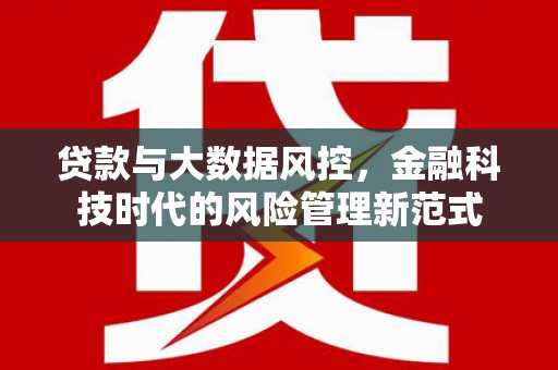 福田贷款与大数据风控，金融科技时代的风险管理新范式