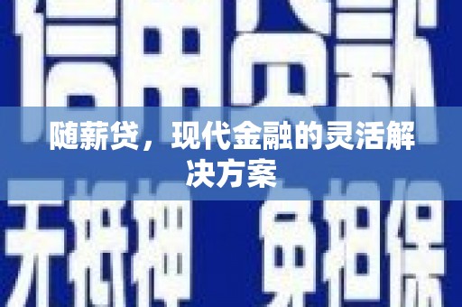 福田随薪贷，现代金融的灵活解决方案