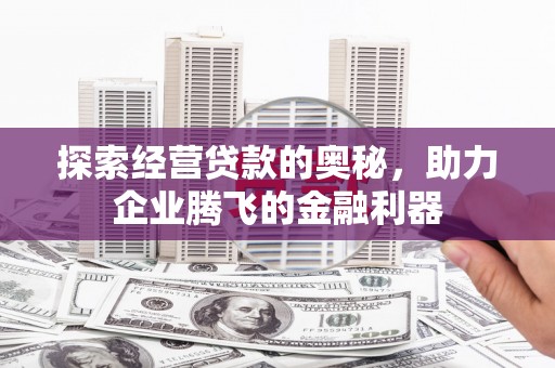 福田探索经营贷款的奥秘，助力企业腾飞的金融利器