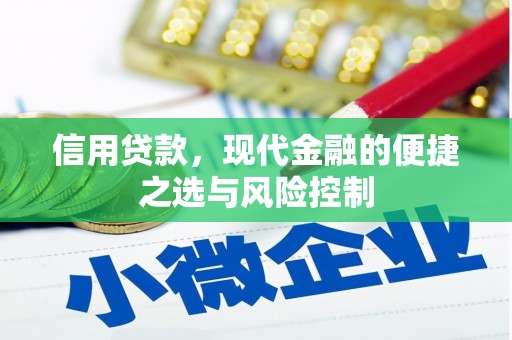福田信用贷款，现代金融的便捷之选与风险控制