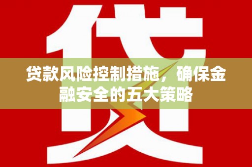 福田贷款风险控制措施，确保金融安全的五大策略