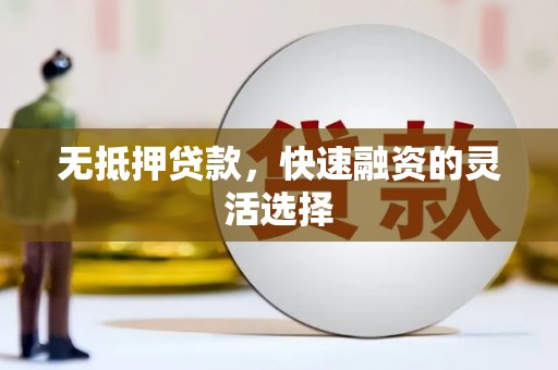 福田无抵押贷款，快速融资的灵活选择