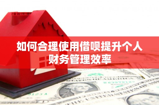 福田如何合理使用借呗提升个人财务管理效率