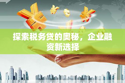 福田探索税务贷的奥秘，企业融资新选择
