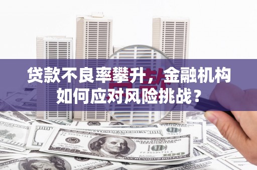 福田贷款不良率攀升，金融机构如何应对风险挑战？