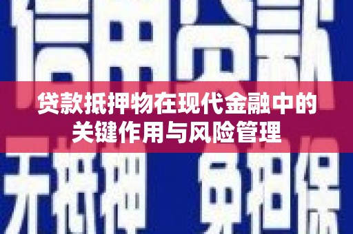 福田贷款抵押物在现代金融中的关键作用与风险管理