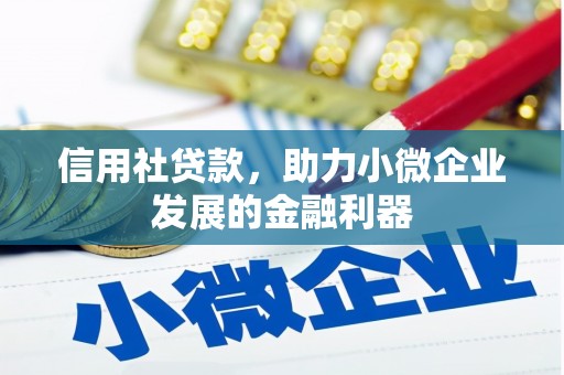 福田信用社贷款，助力小微企业发展的金融利器